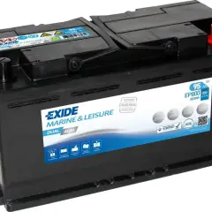 Akumulator Exide Marine & Leisure Dual AGM 95Ah 800Wh, idealny do silnika elektrycznego 55 lbs, zapewni długie godziny pracy na wodzie.