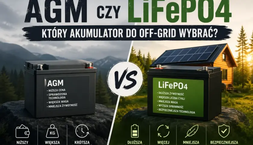 AGM vs LiFePO4: jaki akumulator do łodzi wędkarskiej? Porównanie technologii, wagi i żywotności.