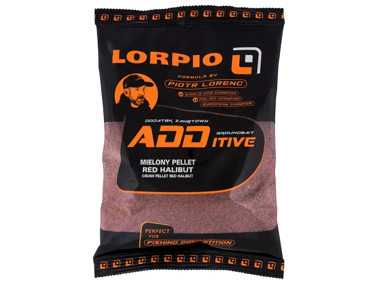 Mielony pellet red halibut LORPIO ADDITIVE. Ten pellet halibut na jakie ryby? Idealny na zawody wędkarskie, stworzony przez Piotra Lorenc.